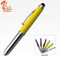 Popular Design Metal bola caneta com luz LED e Stylus